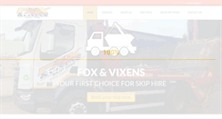 Desktop Screenshot of foxandvixensskiphire.com